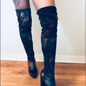 Madden Girl Groupie Velvet Over the knee boot